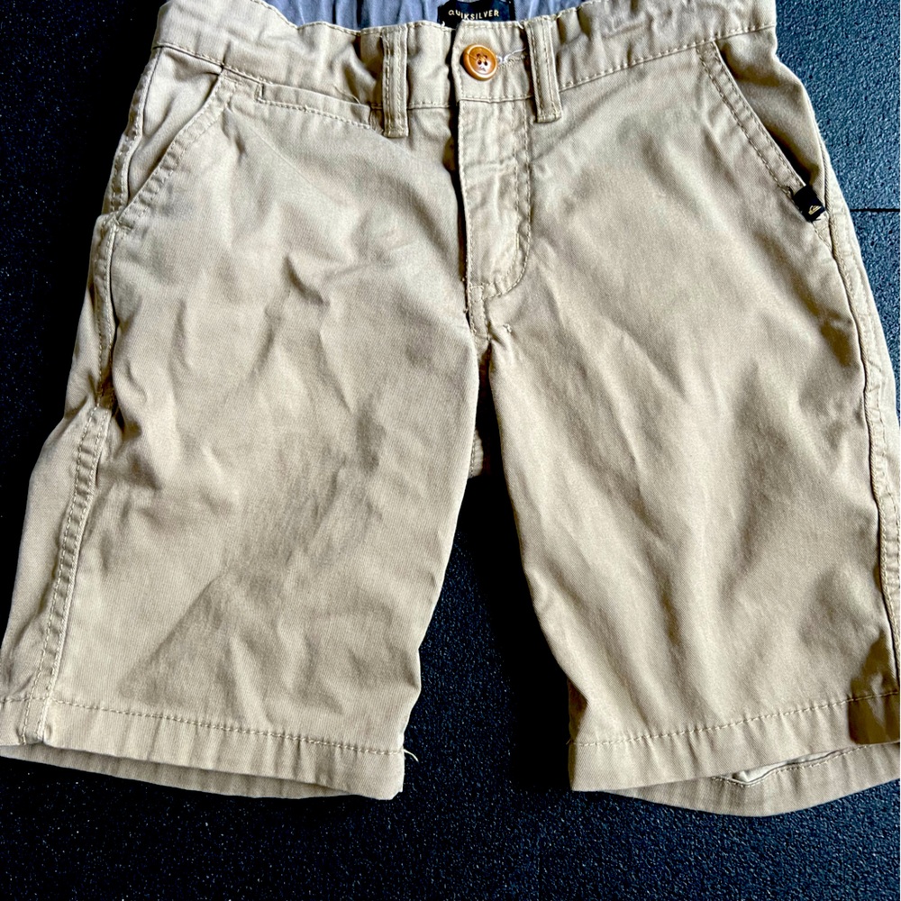 Boys size 24 quicksilver chino shorts